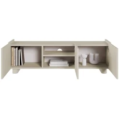 Meuble TV 144 cm 3 portes grege FIORRA