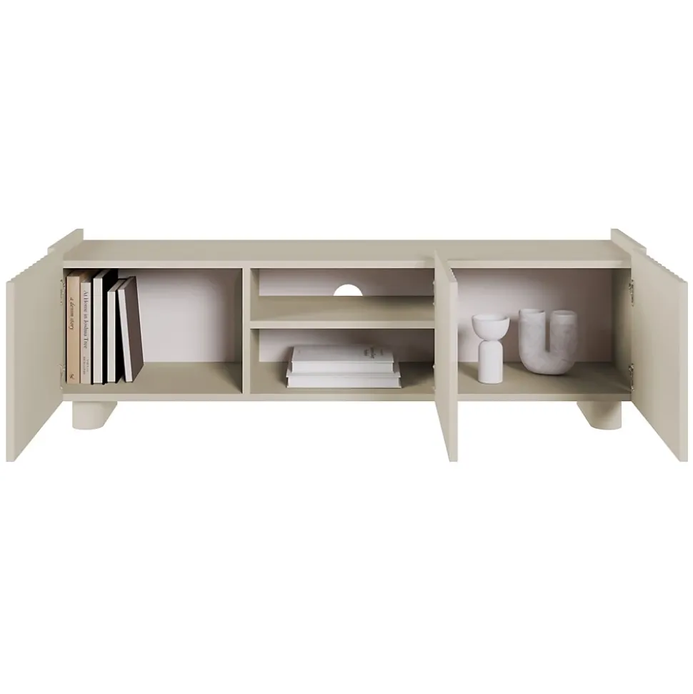 Meuble TV 144 cm 3 portes grege FIORRA