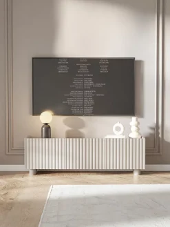 Meuble TV 144 cm 3 portes grege FIORRA