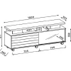 Meuble TV 150 cm 60 Pouces Chêne et Taupe - L 150 x l 38.5 x H 61.7 cm