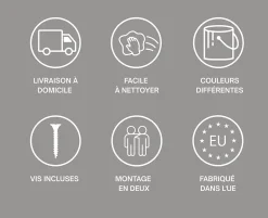 Meuble TV 170 cm Blanc Mat, pieds obliques dorés, 170 x 32 x 52 cm