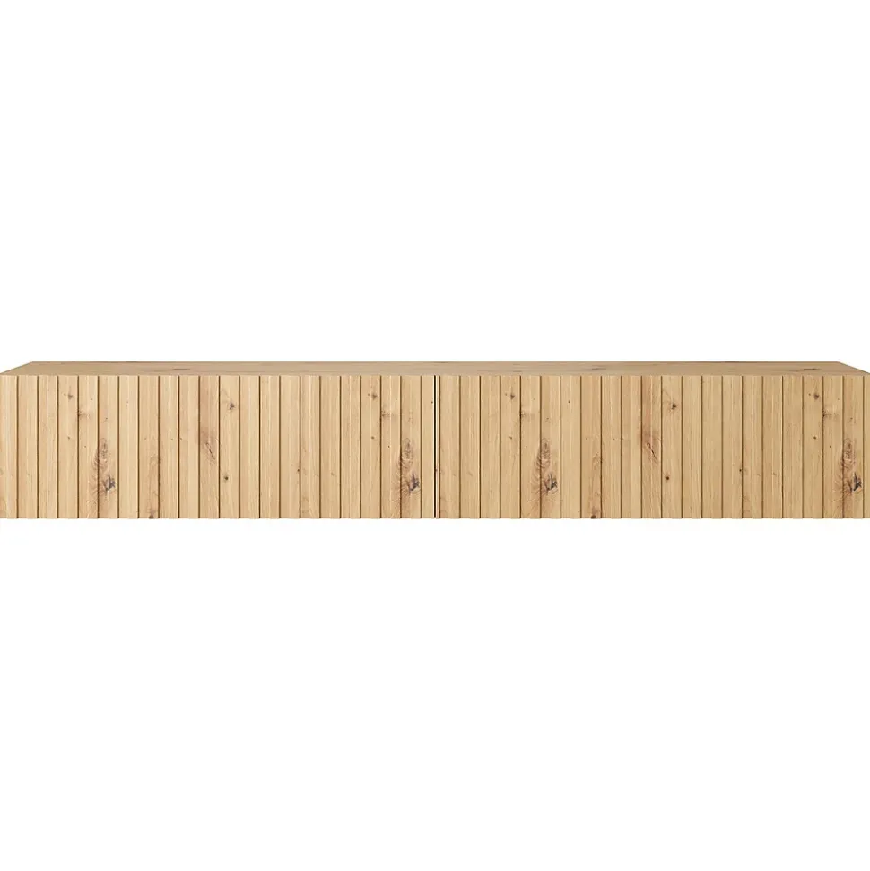 Meuble TV 175 cm chêne artisanal Telire