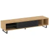Meuble TV 160 cm effet bois clair Oviala