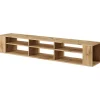 Meuble TV 175 cm imitation chêne avec 6 compartiments WALL