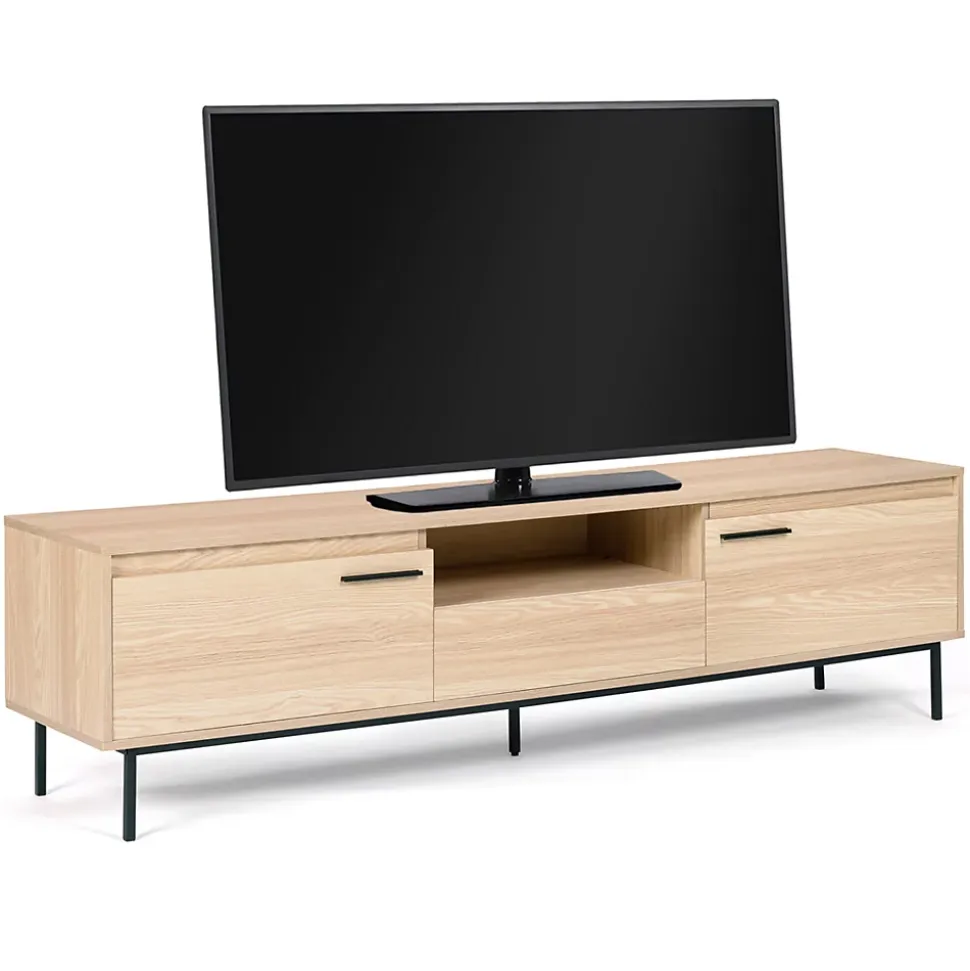 Meuble TV 180 cm SEATTLE avec rangements design industriel