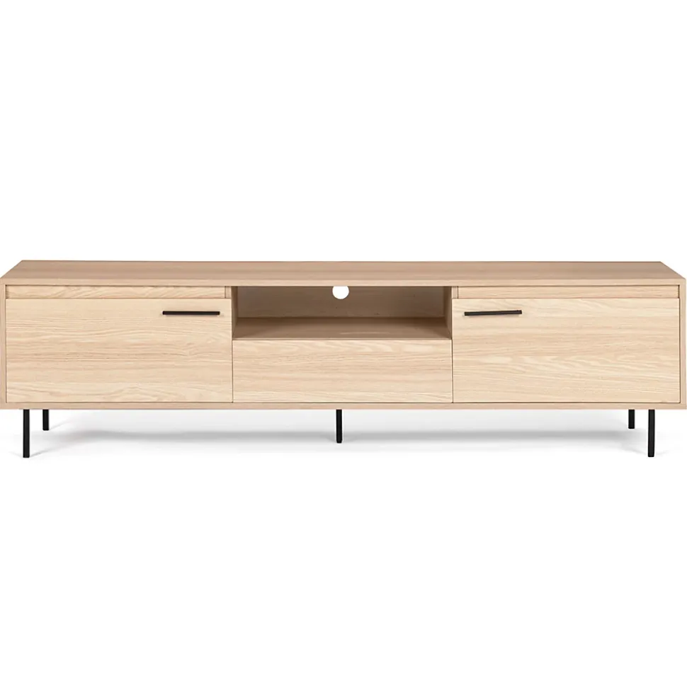 Meuble TV 180 cm SEATTLE avec rangements design industriel