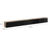 Meuble TV 300 cm suspendu ELIO 3 portes bois et noir