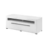 Meuble TV 1 tiroir 140 cm Louis Blanc