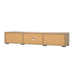 Meuble TV 2 tiroirs et 2 niches L173 cm - BILLIE