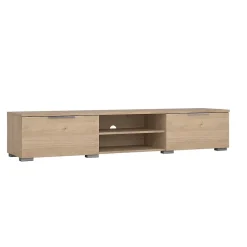 Meuble TV 2 tiroirs et 2 niches L173 cm - BILLIE
