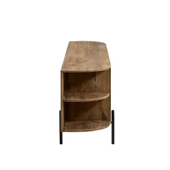 Meuble TV arrondi en bois recyclé Blaise