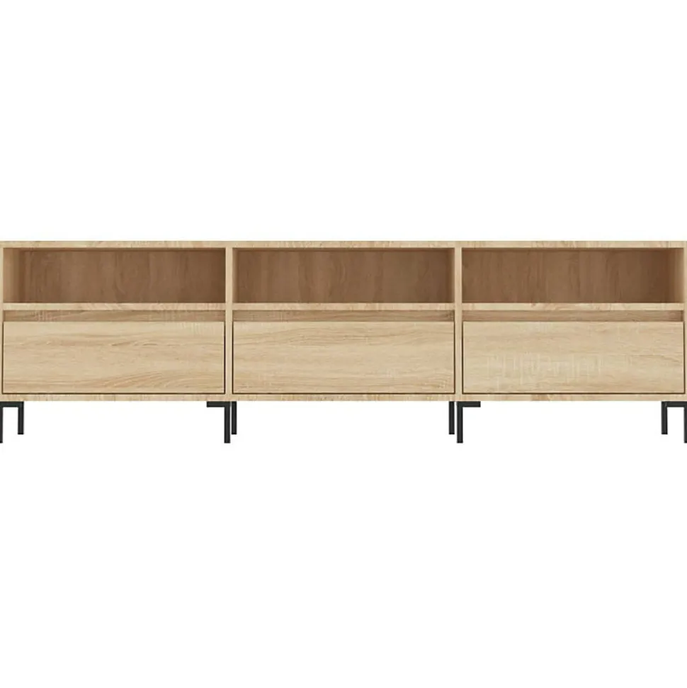 Meuble TV chêne sonoma 150x30x44,5 cm bois d ingénierie
