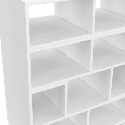 Meuble TV combiné 3 pièces modulables LEONARD pour salon chambre et bureau, 140-205 x 30 x 43 cm