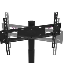 Meuble TV d angle 3 niveaux pour 32 65 pouces noir