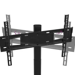 Meuble TV d angle 1 niveau pour 32 65 pouces noir