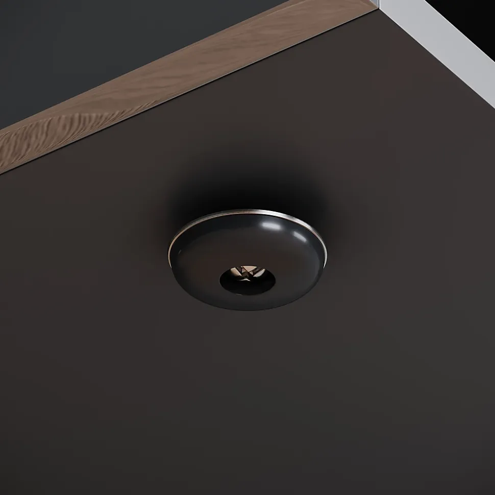 Meuble TV LED SIRHONA Moderne Demi-ouvert Placer Space+Verre Stratifiée+Noir+150cm