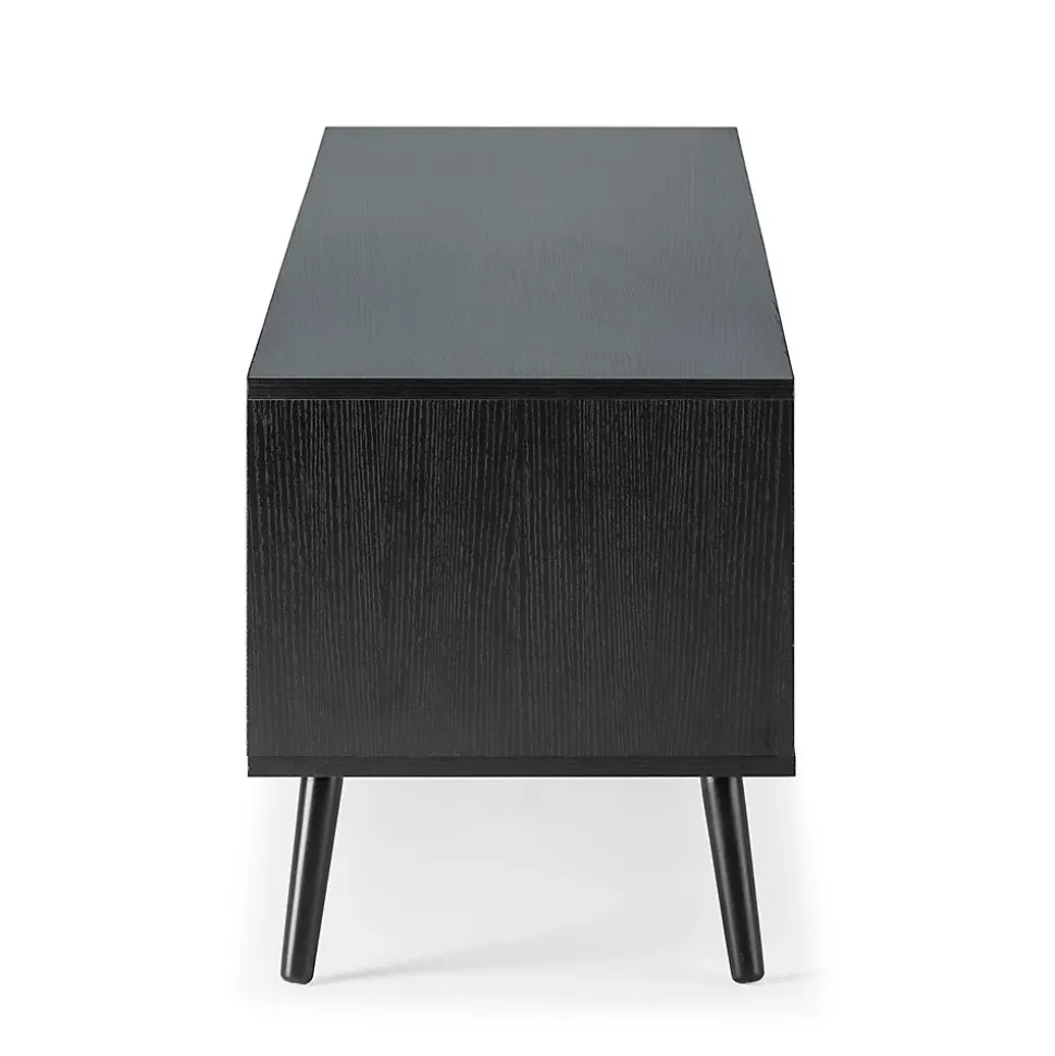 Meuble TV Lluvia 3 portes couleur noir