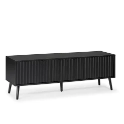 Meuble TV Lluvia 3 portes couleur noir