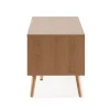 Meuble TV Lluvia 3 portes chêne, longueur 130 cm
