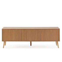 Meuble TV Lluvia 3 portes chêne, longueur 130 cm