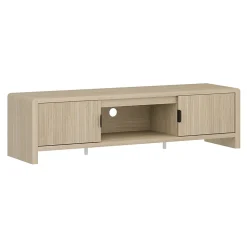 Meuble TV Lukkodso 150 x 40 x 40 cm effet chêne en.casa