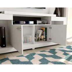 Meuble TV Mural 55 Pouces Blanc - Caemmum - Meubles d appoint - SEJOUR