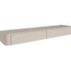 Meuble TV mural gris cachemire 175 cm LUVIO SLIM