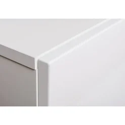 Meuble TV suspendu 180 cm Blanc Collection SWITCH Finitions brillantes Design moderne