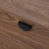 Meuble TV suspendu 120 cm industriel bois foncé Oviala