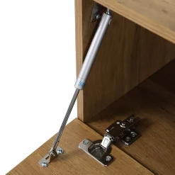 Meuble TV suspendu 120 cm industriel bois Oviala