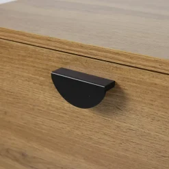 Meuble TV suspendu 120 cm industriel bois Oviala