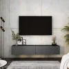 Meuble TV Suspendu, 170 X 34 X 32 Cm, Anthracite