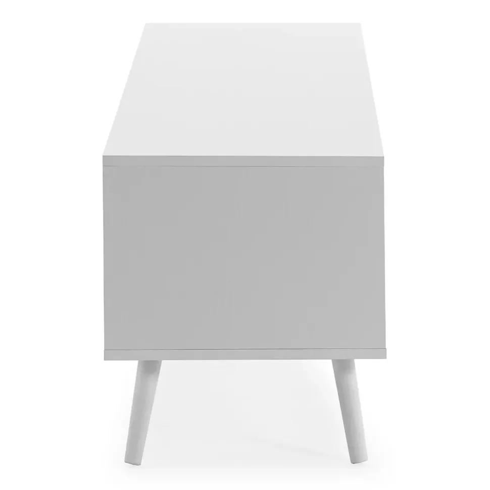 Meuble Tv Telmo 4 portes couleur Blanc 160 cm