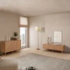 Meuble Tv Telmo 3 portes couleur Chêne 130 cm