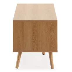 Meuble Tv Telmo 3 portes couleur Chêne 130 cm