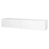 Meuble TV Toivakka 135 x 31 x 25 cm blanc en.casa