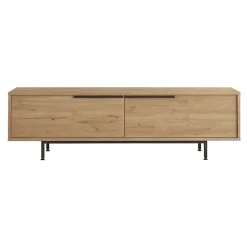 Meuble TV Urejovle 160 x 36 x 45 cm effet chêne noir en.casa