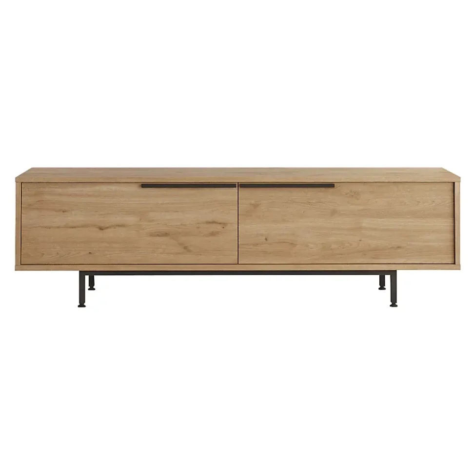 Meuble TV Urejovle 160 x 36 x 45 cm effet chêne noir en.casa