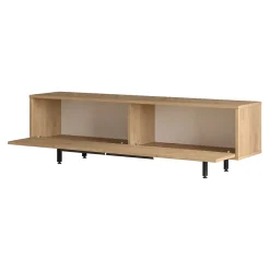 Meuble TV Urejovle 160 x 36 x 45 cm effet chêne noir en.casa