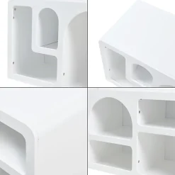 Meuble TV Vaagaa 140 x 40 x 48 cm blanc en.casa