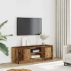 Meuble TV vieux bois 102x30x36 cm bois d ingénierie