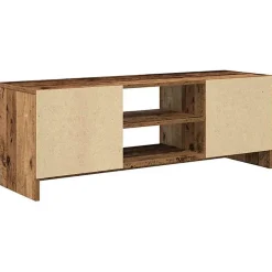 Meuble TV vieux bois 102x30x36 cm bois d ingénierie