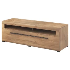Meuble TV XL 160cm collection BREDA. Coloris chene. Style design.
