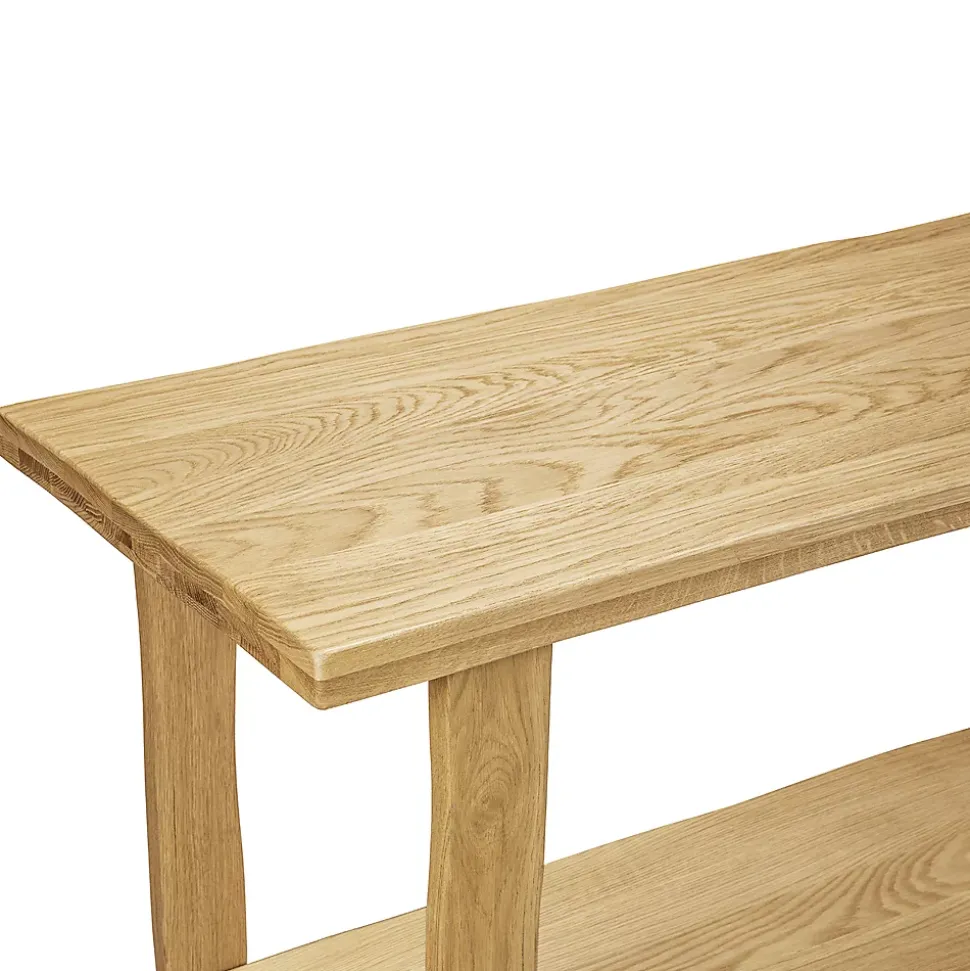 Meuble vasque en chêne massif vieilli l.140 x H.78 x P.50 cm, Homesight Taby