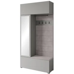 Minio go for it, Armoire TOKAT couleur gris Pallad / panneaux gris