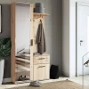 Minio go for it, Ensemble vestiaire ALEX avec miroir 97x195x30, chêne Artisan