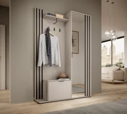 Minio go for it, Ensemble vestiaire NEL, avec miroir, 131 cm, cachemire