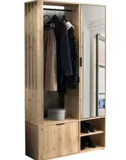 Minio go for it, Ensemble vestiaire MILO 100 cm, Chêne Artisan