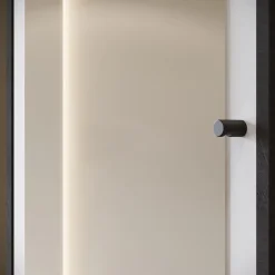 Minio go for it, Ensemble vestiaire DAFNI avec miroir 90x190x33, matera/blanc