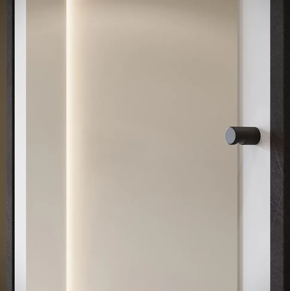 Minio go for it, Ensemble vestiaire DAFNI avec miroir 90x190x33, matera/blanc